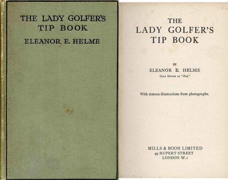 ''The Lady Golfer's Tip Book'' 1st Edition -- 1923