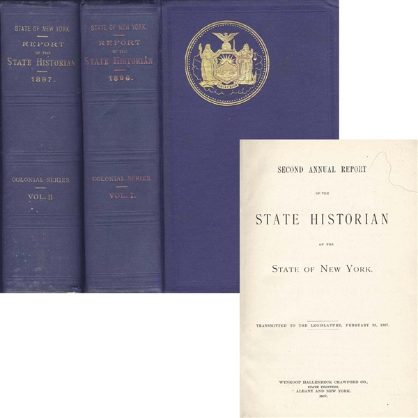 ''Annual Report of the State Historian of the State of New York'' -- 1898 First Edition