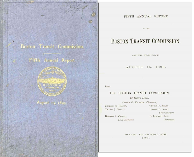 Fifth Annual Boston Transit Report -- 1899