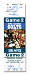 3 Unused 1983 Colts Tickets -- Colts' Last Season in Baltimore -- Games 2, 3 & 4 (Bears, Patriots, Bills) -- 1.5'' x 5'' -- Fine