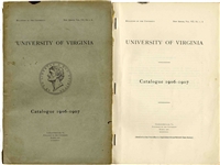 Rare Vintage University of Virginia Catalog 1906-1907