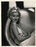 1933 Lillian Harvey Vintage Photo -- Stamped by Fox Pictures and Photographer Otto Dyar to Verso -- 8 x 10 -- Very Good