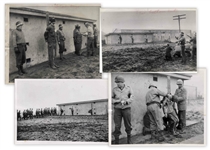 Four WWII Photographs Showing the Execution of German Spies