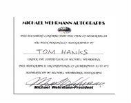 Tom Hanks Signed 8'' x 10'' Photo From ''Cast Away''