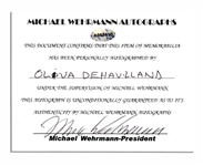 Olivia de Havilland 8'' x 10'' Signed Photo as Melanie From ''Gone With The Wind''