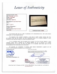 HOFer Frank ''Home Run'' Baker Signature -- Signed ''J. Franklin Baker'' -- With JSA COA