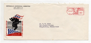 Lot of President Eisenhower Campaign Memorabilia From 1952-1954 -- Includes Centennial Celebration of Republication Party, ''From Abe to Ike!''