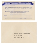 Lot of President Eisenhower Campaign Memorabilia From 1952-1954 -- Includes Centennial Celebration of Republication Party, ''From Abe to Ike!''