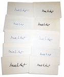 Baseball HOFer Waite Hoyt Lot of 10 Signed Cards