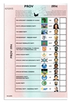 Historic 1994 South African Ballot -- The Election Brought Nelson Mandela to Presidency and Ended Apartheid -- Fine