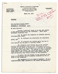 Walter O'Malley Autograph Note Signed Upon a Letter to Ronald Reagan -- ''...Calder Mackay at age 80 continues to be on the ball!''