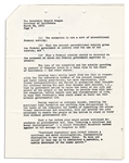 Walter O'Malley Autograph Note Signed Upon a Letter to Ronald Reagan -- ''...Calder Mackay at age 80 continues to be on the ball!''