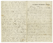 Civil War Captain Joseph Prime Letter From 1862 Regarding the Death of Colonel Ellsworth