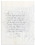 Running Back Elroy ''Crazylegs'' Hirsch Autograph Letter Signed -- Describing How He Got His Nickname: ''...it looks like I 'wobble'...Legs''