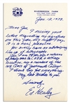 Football Hall of Famer Ed Healey Autograph Letter Signed -- ''...I thank God for everything...''