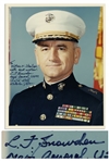 WWII General Lawrence Snowden Signed 8 x 10 Photo