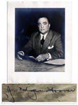 FBI Director J. Edgar Hoover Signed 9 x 11.5 Photo