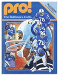 Lot of 10 NFL Programs From 1960s to 1980s -- Most Baltimore Colts Playing Variety of Teams