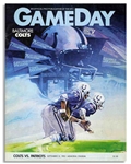 Lot of 10 NFL Programs From 1960s to 1980s -- Most Baltimore Colts Playing Variety of Teams