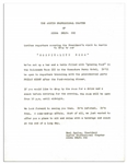 Press Kit From the JFK Texas Welcome Dinner the Night of His Assassination