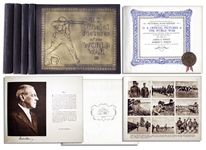 United States Pictorial History of WWI in Four Volumes -- U.S. Official Pictures of the World War Showing Americas Participation