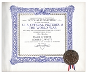 United States Pictorial History of WWI in Four Volumes -- ''U.S. Official Pictures of the World War Showing America's Participation''