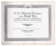 United States Pictorial History of WWI in Four Volumes -- ''U.S. Official Pictures of the World War Showing America's Participation''