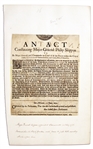 English Civil War 1650 Broadside Appointing a Commander in Chief of The Guard to Protect Parliament -- ''...for the suppressing of all Tumults, Insurrections, Rebellions, and Invasions...''