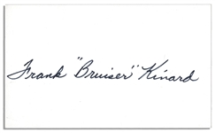 Hall of Famer Frank Bruiser Kinard Signed Card