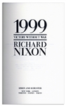 Richard Nixon Signed ''1999 Victory Without War'' -- His Essay on Foreign Policy in a Nuclear World