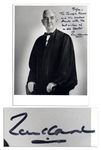 U.S. Supreme Court Justice Tom C. Clark Signed Photo -- ...best wishes of an old Scouter...