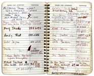 Sammy Davis Jr.s Personal Address Book Containing the Names & Addresses of Over 100 of His Celebrity Friends -- Michael Jackson, Muhammad Ali, Liz Taylor, Barbra Streisand, Jay Leno & More