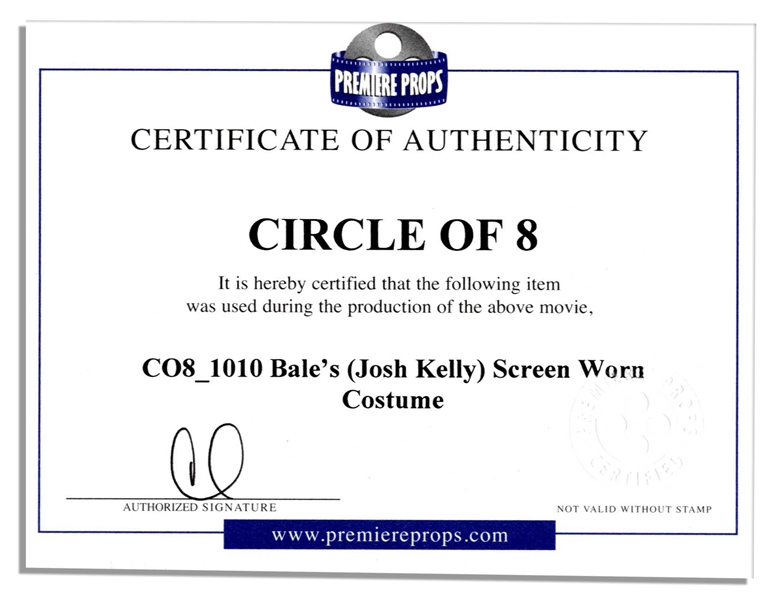 Josh Kelly Screen-Worn Wardrobe From ''Circle of Eight''