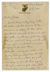 Rene Gagnon 1943 Autograph Letter Signed -- ''...if I am stationed somewhere outside the U.S...like Cuba, or New Zealand, or England...Let's hope I stay in the U.S....''