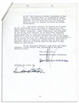 Diane Keaton's Signed Contract to Star in ''The Godfather Part II''