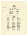 Howard Hughes Signed Program From the 19th Academy Awards Honoring the Best in Film of 1946 -- With PSA/DNA COA
