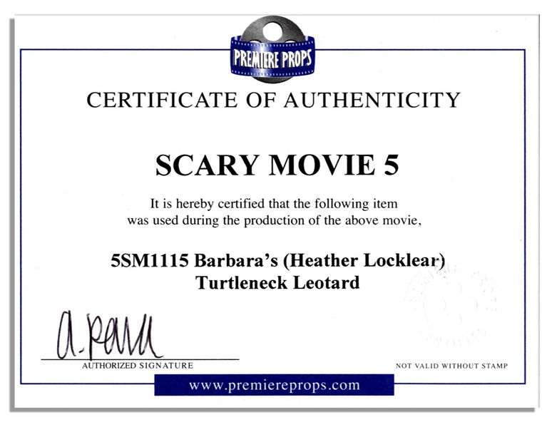 ''Scary Movie 5'' Costume for Heather Locklear
