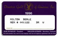 Milton Berles Directors Guild of America Card