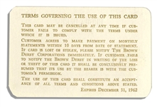 Milton Berle's Card for The Brown Derby Restaurant in Los Angeles