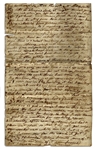Letter Regarding the Second Cholera Pandemic -- ''...there was the last account 33 death by cholera in Princeton...'' -- 1834