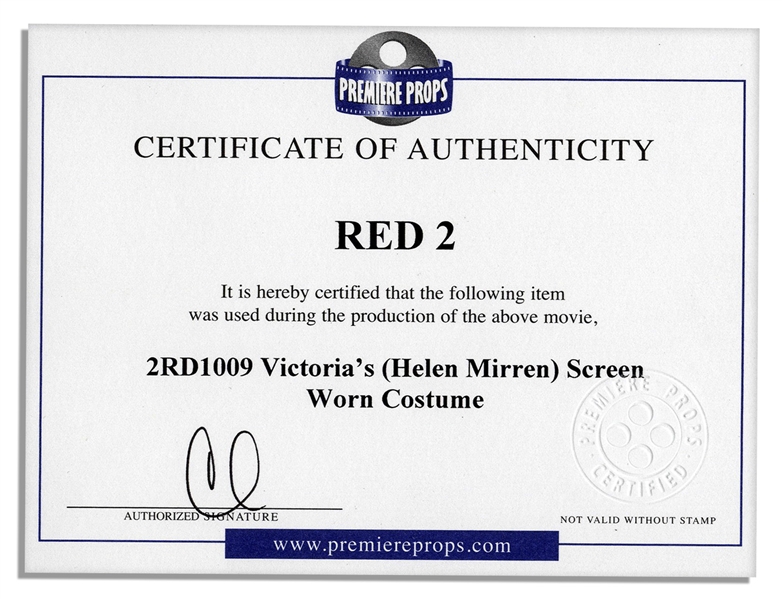 Helen Mirren Screen-Worn Angora Sweater From ''Red 2''