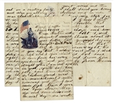 Civil War Letter by 5th Vermont Infantryman KIA at Savages Station, ...it is pretay sickley hear and a good many dying...you have perhaps hurd of our los of men...