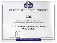 Miley Cyrus Screen-Worn Top From ''LOL''