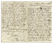 3rd Massachusetts Letter -- ''...it was as hot as 2 hells here...I think they are trying to kill our regiment...our party got licked...it will always be so as long as they have such damn fools...''