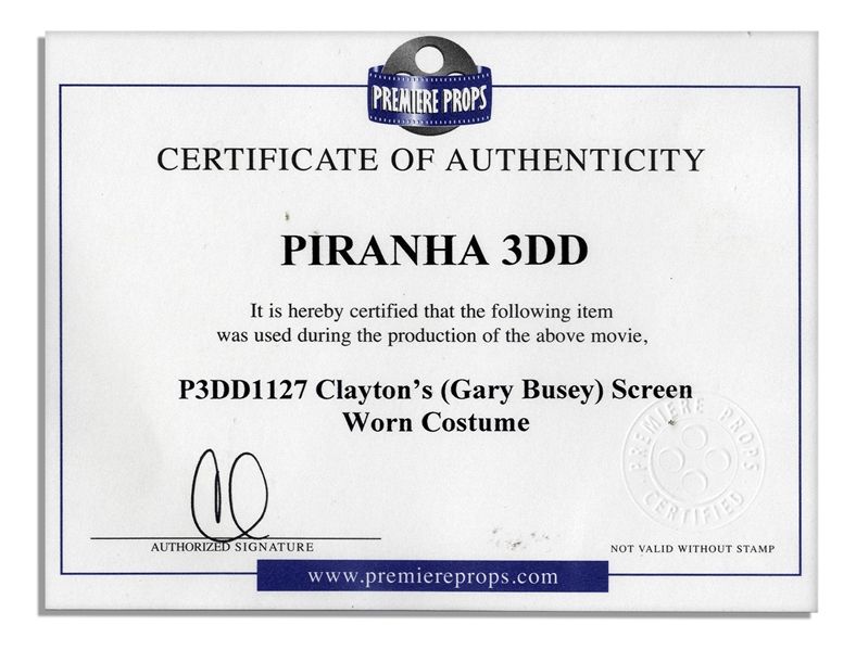 Gary Busey Screen-Worn ''Piranha 3DD'' Fishing Waders