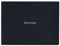 Bing Crosby's Appreciation Certificate from the Motion Picture Relief Fund in 1939