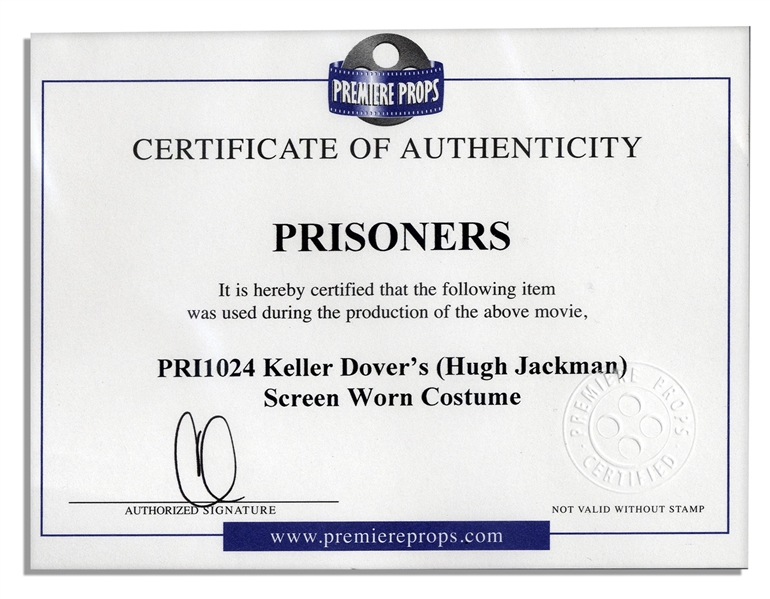 Hugh Jackman Screen-Worn Wardrobe From ''Prisoners''