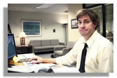John Krasinski Screen-Worn Business Suit From ''The Office'' As The Beloved And Bemused Jim Halpert -- With a COA From NBC Universal