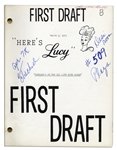 Comedic Genius Lucille Ball's First and Final Draft Scripts From A 1971 Episode of ''Here's Lucy'' Guest Starring Dinah Shore - Including Lucy's Handwritten Script Notes