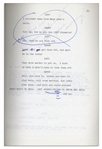 Comedic Genius Lucille Ball's First and Final Draft Scripts From A 1971 Episode of ''Here's Lucy'' Guest Starring Dinah Shore - Including Lucy's Handwritten Script Notes